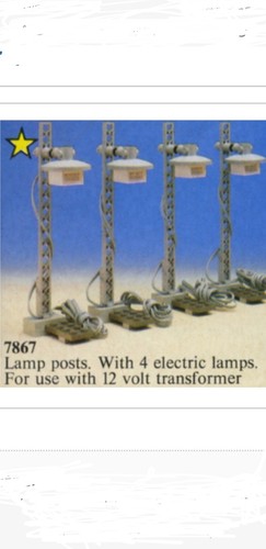Lego 7867 train light posts - lego,