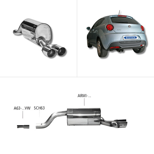 Scarico sportivo bastuck - bastuck,