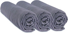 Set Di 3 Lenzuola, 70 X 160 Cm, Culla, 70 X 160 Cm, 100% Cotone, Grigio | Estens
