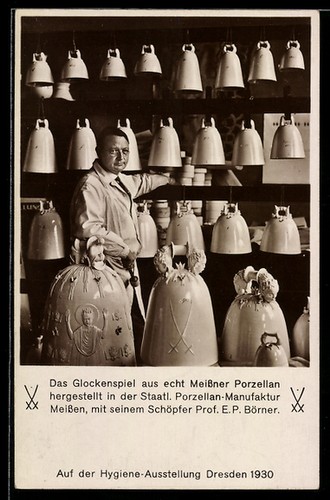 Meißen carillon in - ak, meißen,