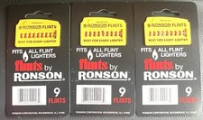 LIGHTER FLINTS, 3 pack of 9
