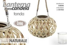 LANTERNA PORTA CANDELA TONDA
