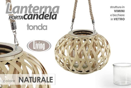 Lanterna porta candela tonda - porta,