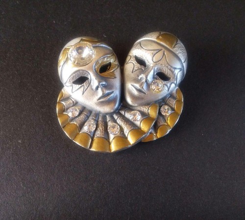 Spilla maschera opera vintage