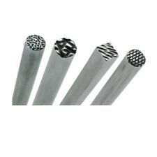 Set 4 Punzoni Design Lunghezza 4" - Diametro Testa 7mm Pressatura Oro Argento Gioielli