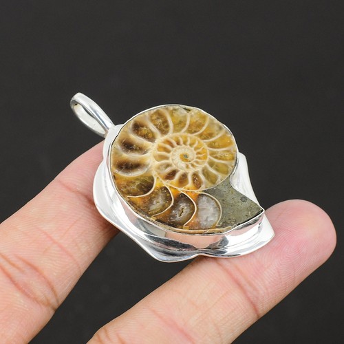 Ammoniti fossil ciondolo - ammoniti,