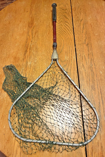 Rete pesca manuale vintage - rete,