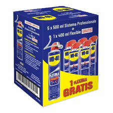BOX PROMO PACK WD40 5 x 500ML + 1 x 400 ML FLEXIBLE PROFESSIONALE MULTIUSO