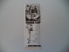 advertising Pubblicità 1974 MOTORE FUORIBORDO TOMOS 4 HP NAUTIMOTOR