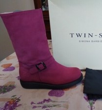 TWIN SET STIVALE CON PELO N.37