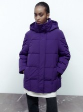 ZARA Puffer Giacca Cappuccio