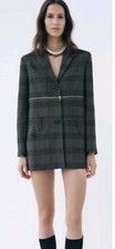 Abito blazer Zara a quadri con