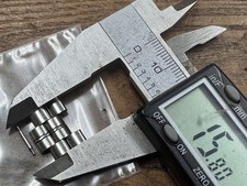 Bracciale orologio Kreisler anni 60 Bulova Accutron acciaio 2 maglie cinturino di ricambio e perno