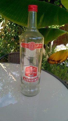 Smirnoff vodka large empty - smirnoff,