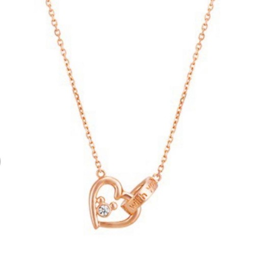 Collana oro rosa topolino - in,