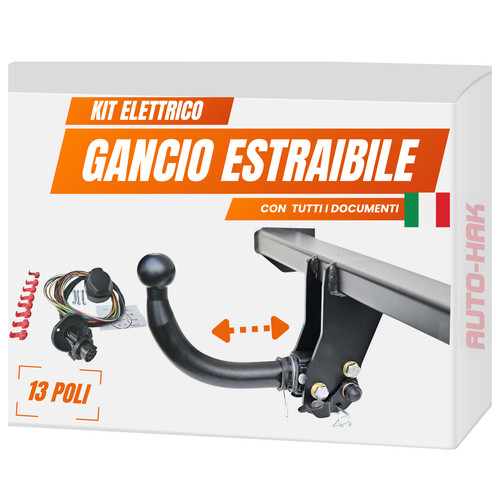 Gancio traino estraibile - gancio,