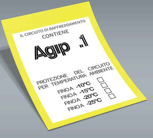 Adesivo agip liquidi - adesivo, di