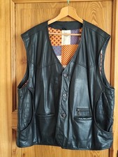 Gilet Vera Pelle Nero da