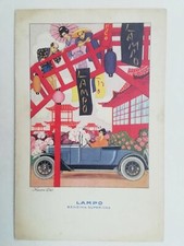 CARTOLINA PUBBLICITARIA LAMPO BENZINA SUPERIORE NANNI SIAP AUTOMOBILE CHINA