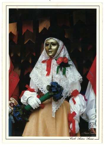 Cartolina sartiglia oristano - sartiglia,