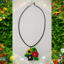 Collana floreale in fimo personalizzabile