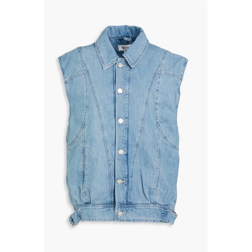 Gilet denim angolare frame - gilet,