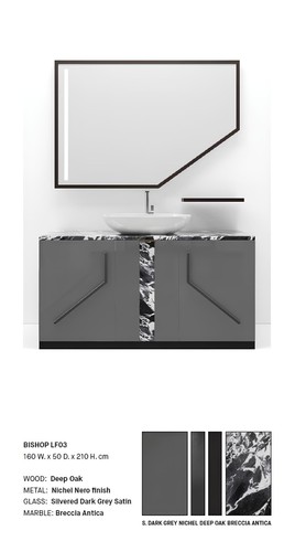 Mobile bagno grigio - grigio,