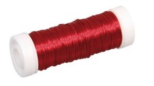 RAYHER - FILO METALLICO PER BIGIOTTERIA 0,3MM 50MT - COLORE ROSSO