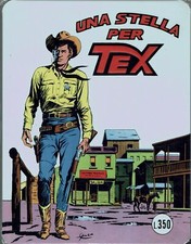 Placca in metallo Tex una stella per Tex di Bonelli ed. Bonelli Gd32