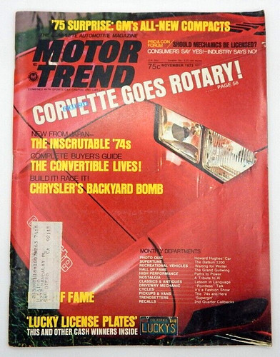 1973 motor trend auto car - motor,