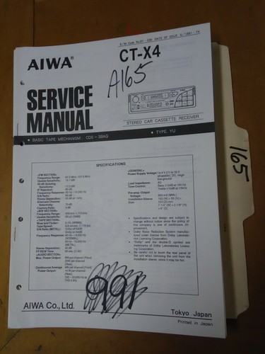 Aiwa manuale di servizio - aiwa,