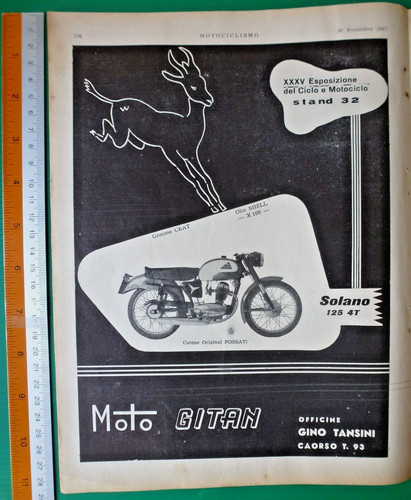 Pubblicità moto gitan solano - pubblicità,