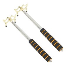  2pcs Retractable Pool Cue Bridge - Stainless Steel Telescopic Billiards Stick