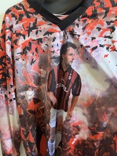 Shirt maglia Fans Roby Roberto Baggio  Ac Milan No Match Worn Anni 2000