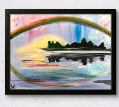 Quadro cielo arcobaleno - ws,