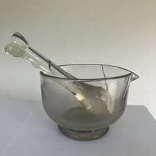 Mortaio Con Pestello In Vetro
