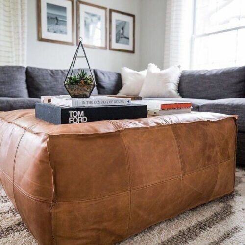 Pouf capra pelle vero - capra,