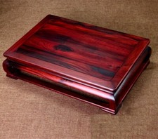 Tavolo palissandro ciotola pesce bonsai vaso portafiori pad libro espositore decorazione