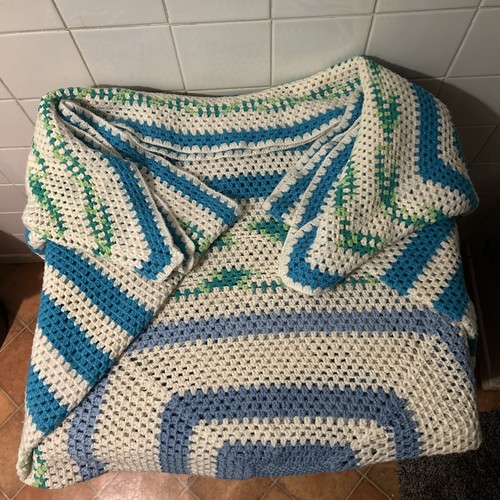 Coperta all uncinetto lana - coperta, all'uncinetto