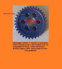 ingranaggio cambio 1°velocità su secondario x minarelli p4-p6 e altro vedi foto