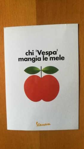 Cartolina postale chi vespa - cartolina,