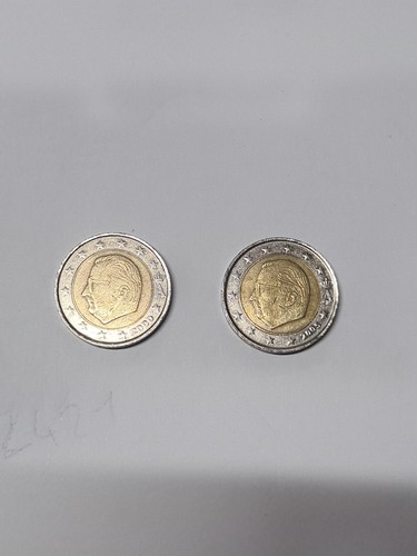 Moneta rara euro belgio re - moneta,