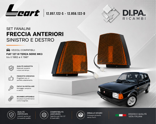 Set fanalini freccia - freccia, anteriori