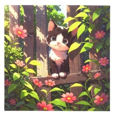 Serviettes en papier chat
