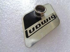 Distintivo e occhiello vintage anni 80 Ludwig Rocker colore bianco e nero. MADE IN USA