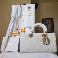 $5,800 Lady Dior D joy White