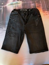 Pantaloncini In Jeans Neri