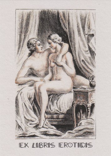 Libris bookplate erotico n - ex,