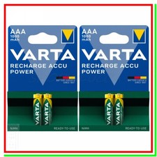 4 batterie ricaricabili AAA