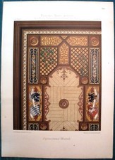 Stampa antica SOFFITO SALA da